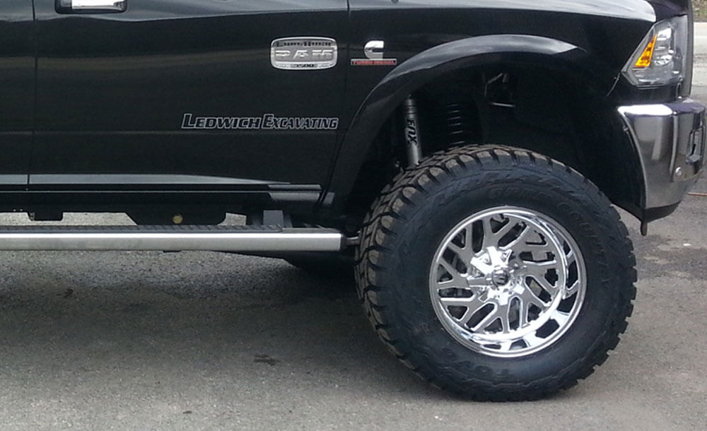 Fuel rims and 37" Toyo open country RT tires